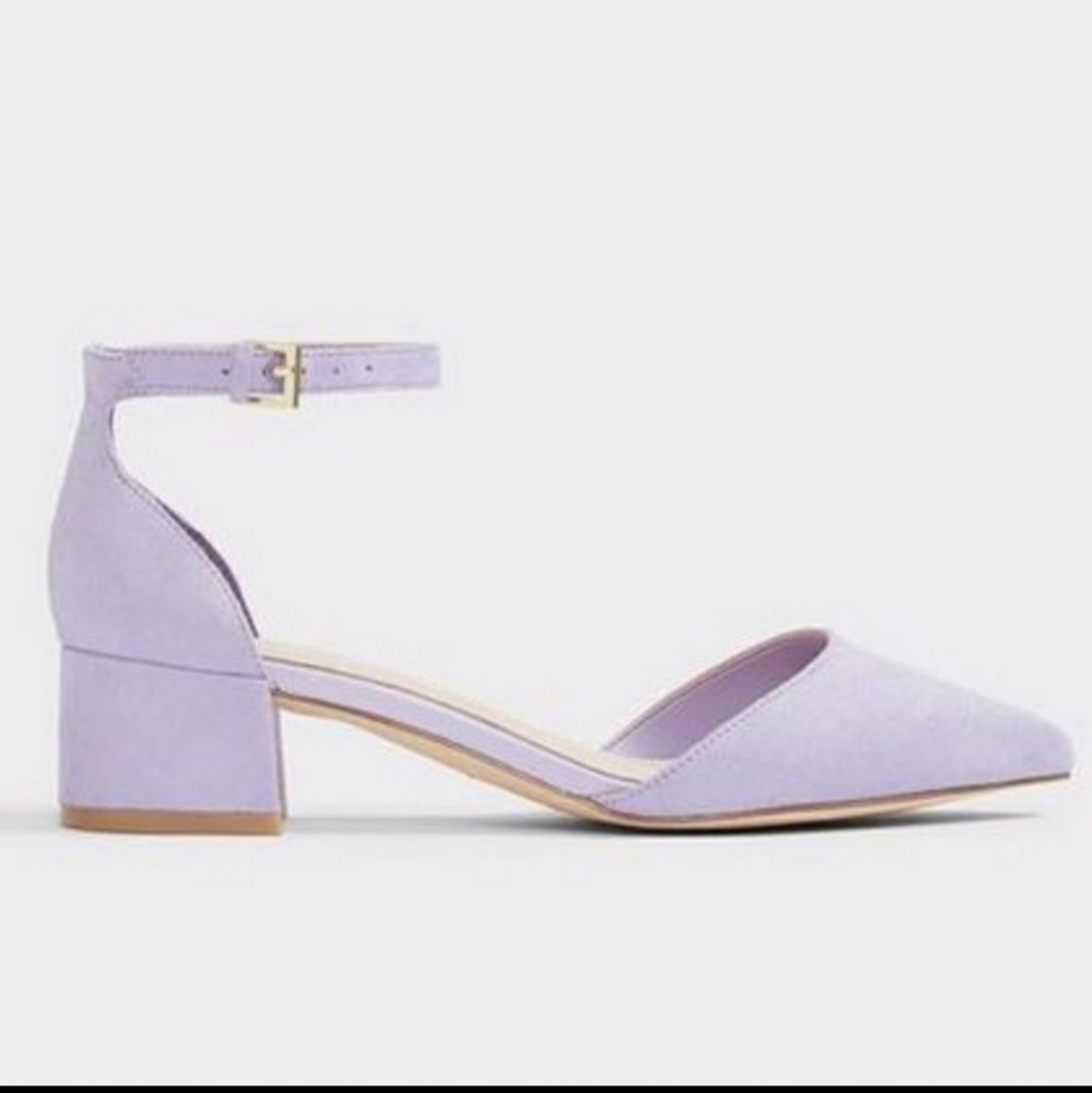 Aldo Lavender block heel shoes size 7